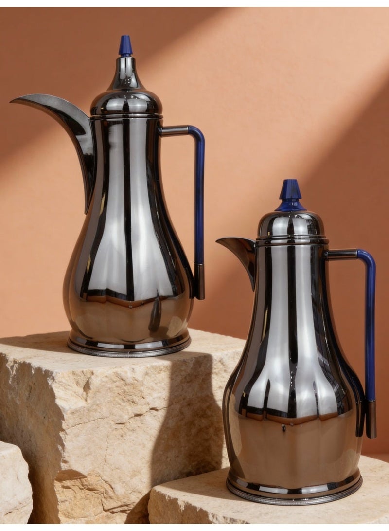 Raz طقم فاخر لقارورة القهوة والشاي - مصنوع من الفولاذ المقاوم للصدأ عالي الجودة بمقبض أنيق - Image 1